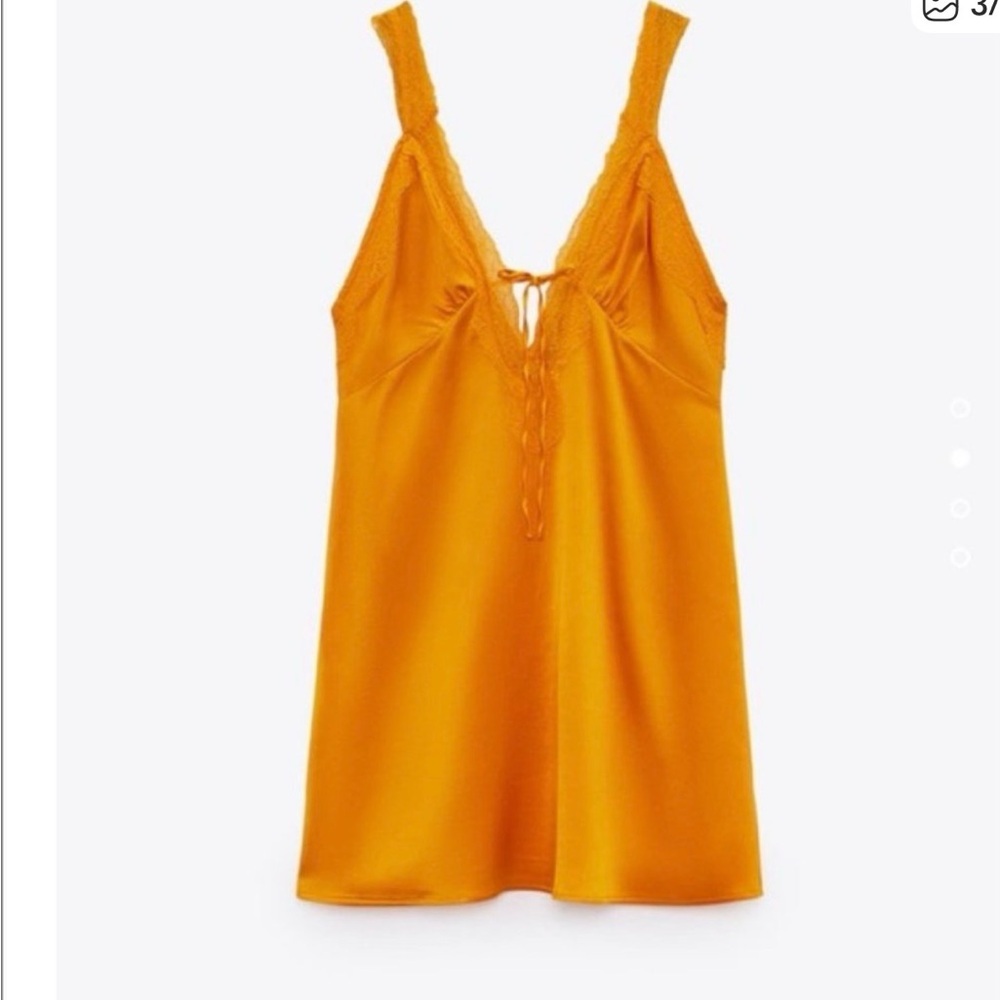 Zara Vibrant Orange Mini Dress